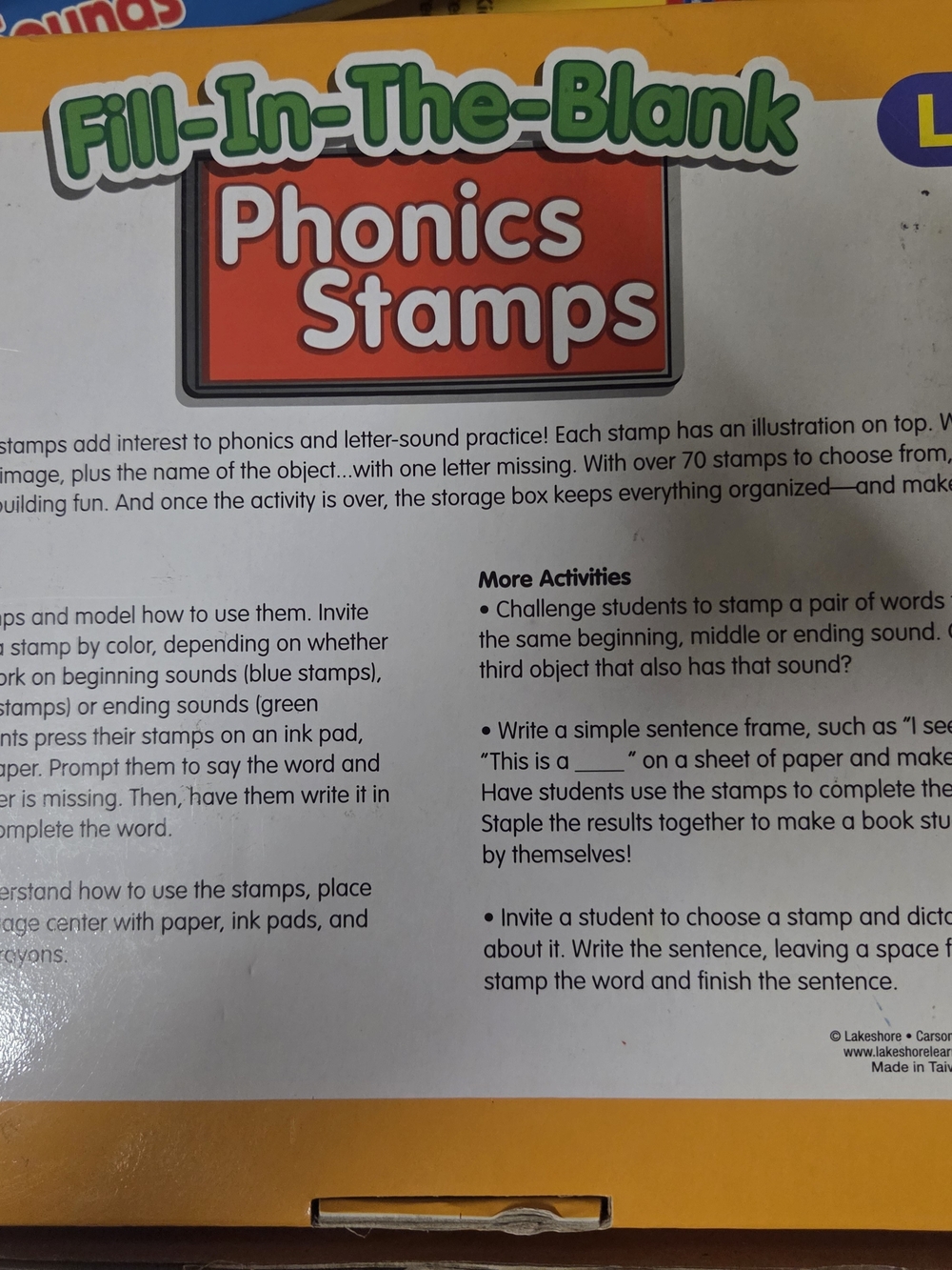 Phonics Stamps Learning Set - Picture 3 of 3